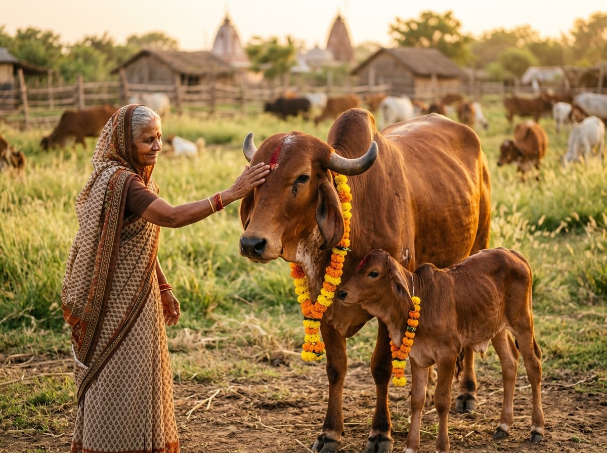 Sponsor a Rescued Desi Cow - Lifelong Go Seva
