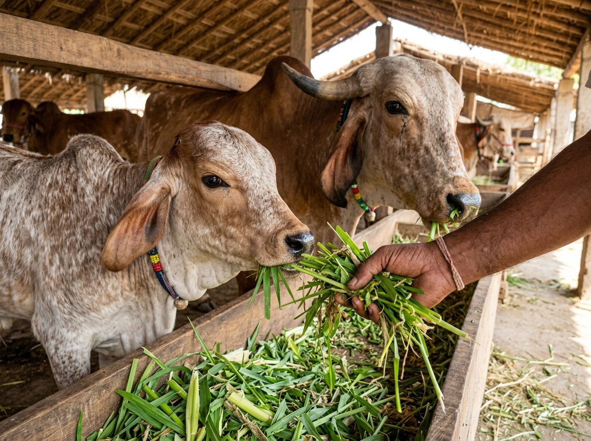 Daily Green Fodder & Nutritious Feed Seva