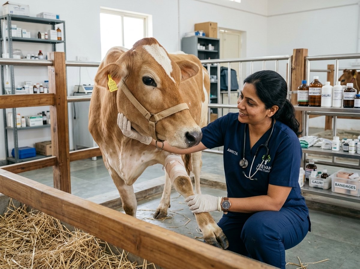 Medical Trauma Care & Surgery Ward for Rescued Cows